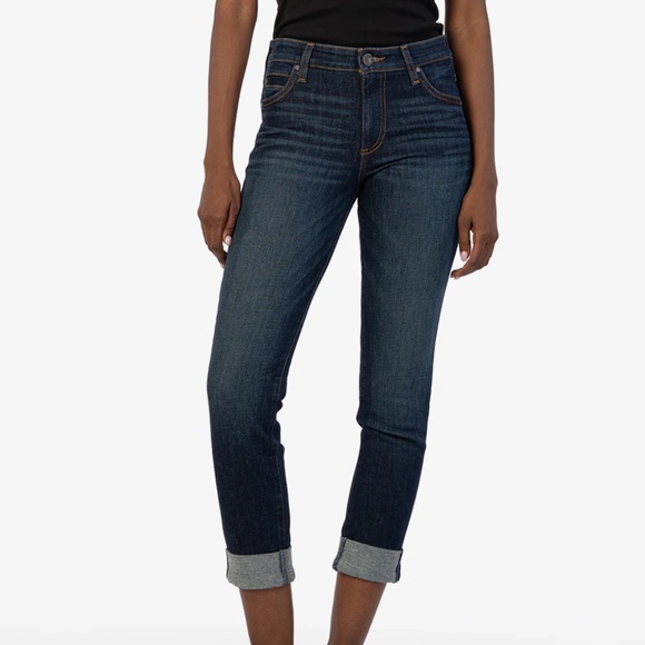 Kut from the Kloth - CATHERINE Boyfriend Originality - Woman’s Blue Jeans NWT 0 - Picture 1 of 8